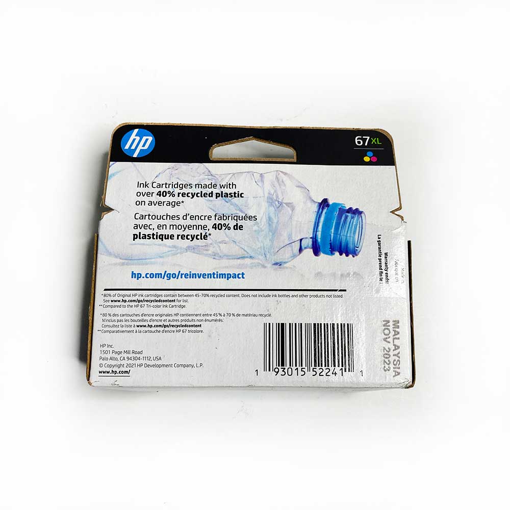 HP 67XL Tri-color High-yield Ink Cartridge 3YM58AN