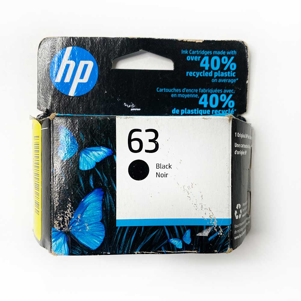 HP 63 Black Ink Cartridge F6U62AN