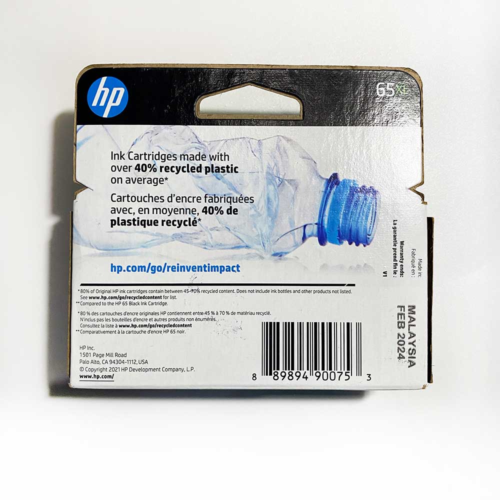 HP 65XL Black High-yield Ink Cartridge N9K04AN