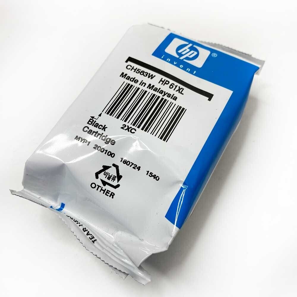 HP 61XL Black Ink Cartridge High Yield - Original Brand New Sealed