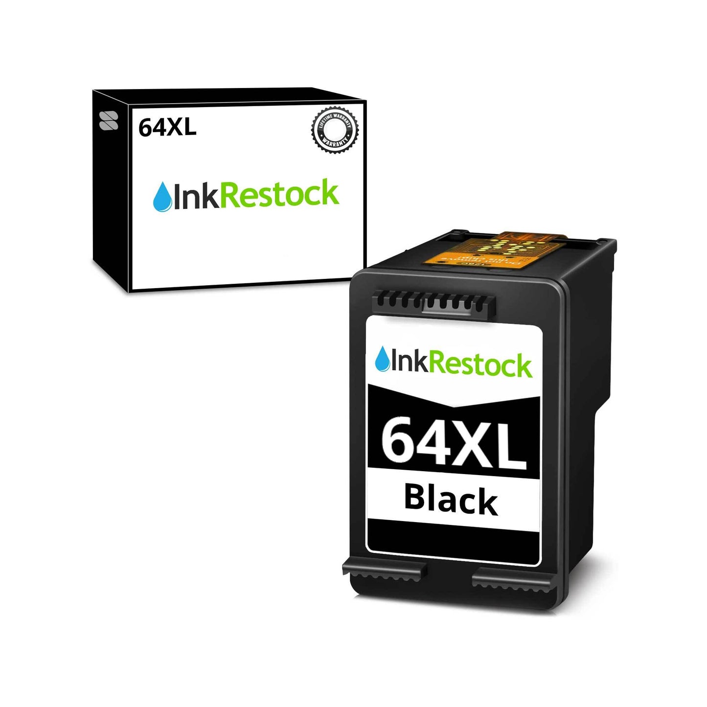 Remanufactured Replacement 64XL High Yield Black Ink Cartridge for HP N9J92AN