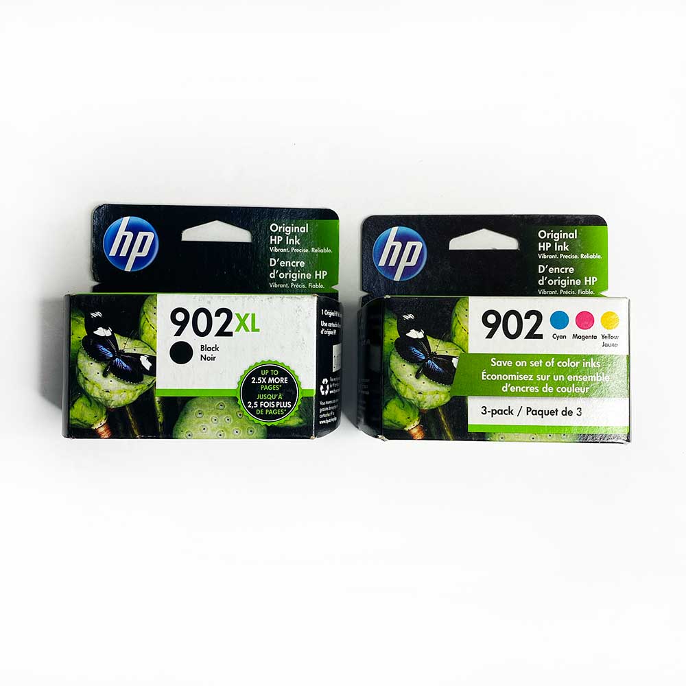 HP 902XL/902 Black High Yield Cyan/Magenta/Yellow Standard Yield Ink Cartridge 4 Pack T0A39AN#140