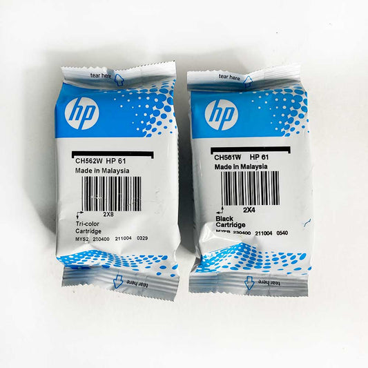 HP 61 Black & 61 Tri-Color Ink Cartridge Combo Pack
