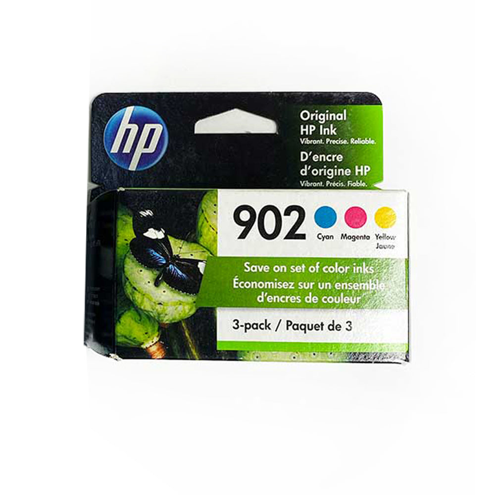 HP 902 Cyan Magenta Yellow Ink Cartridges 3-pack T0A38AN