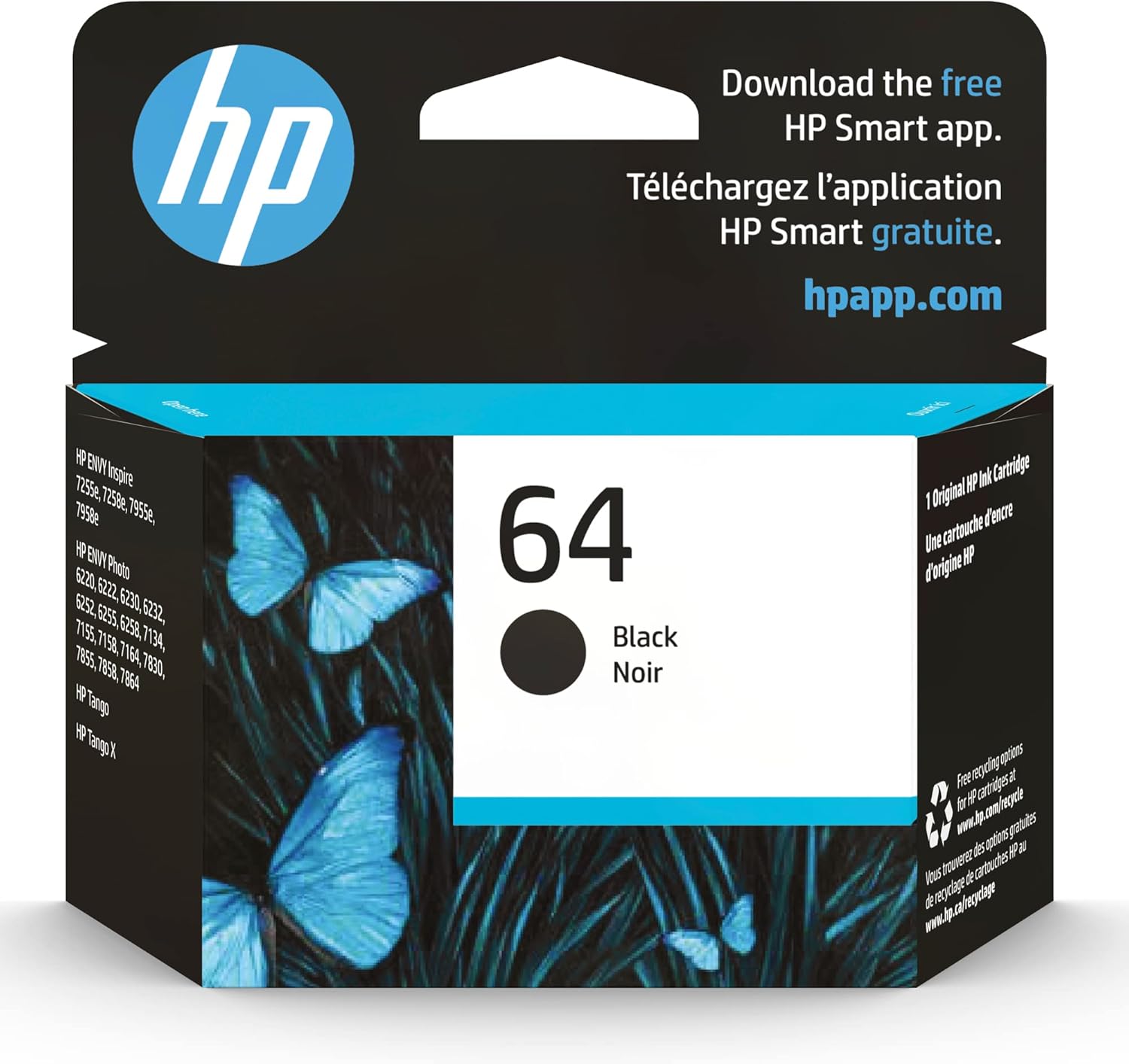 HP 64 Black Ink Cartridge N9J90AN