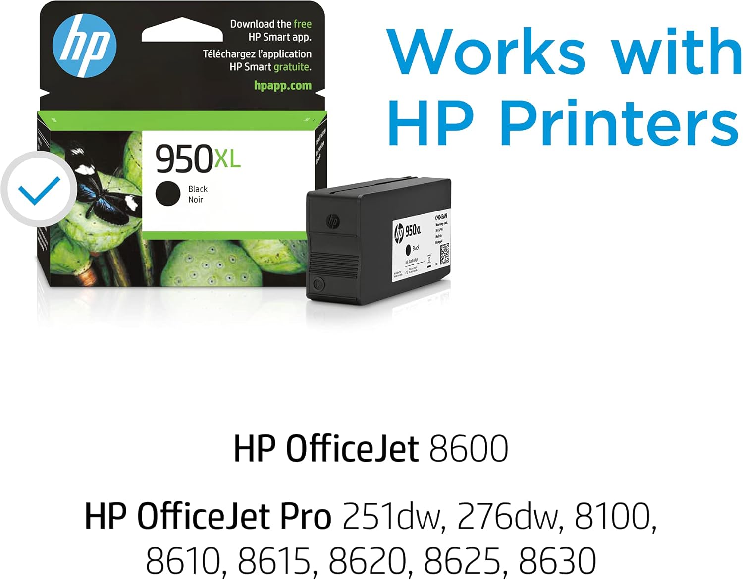 HP 950XL Black High-yield Ink Cartridge CN045AN