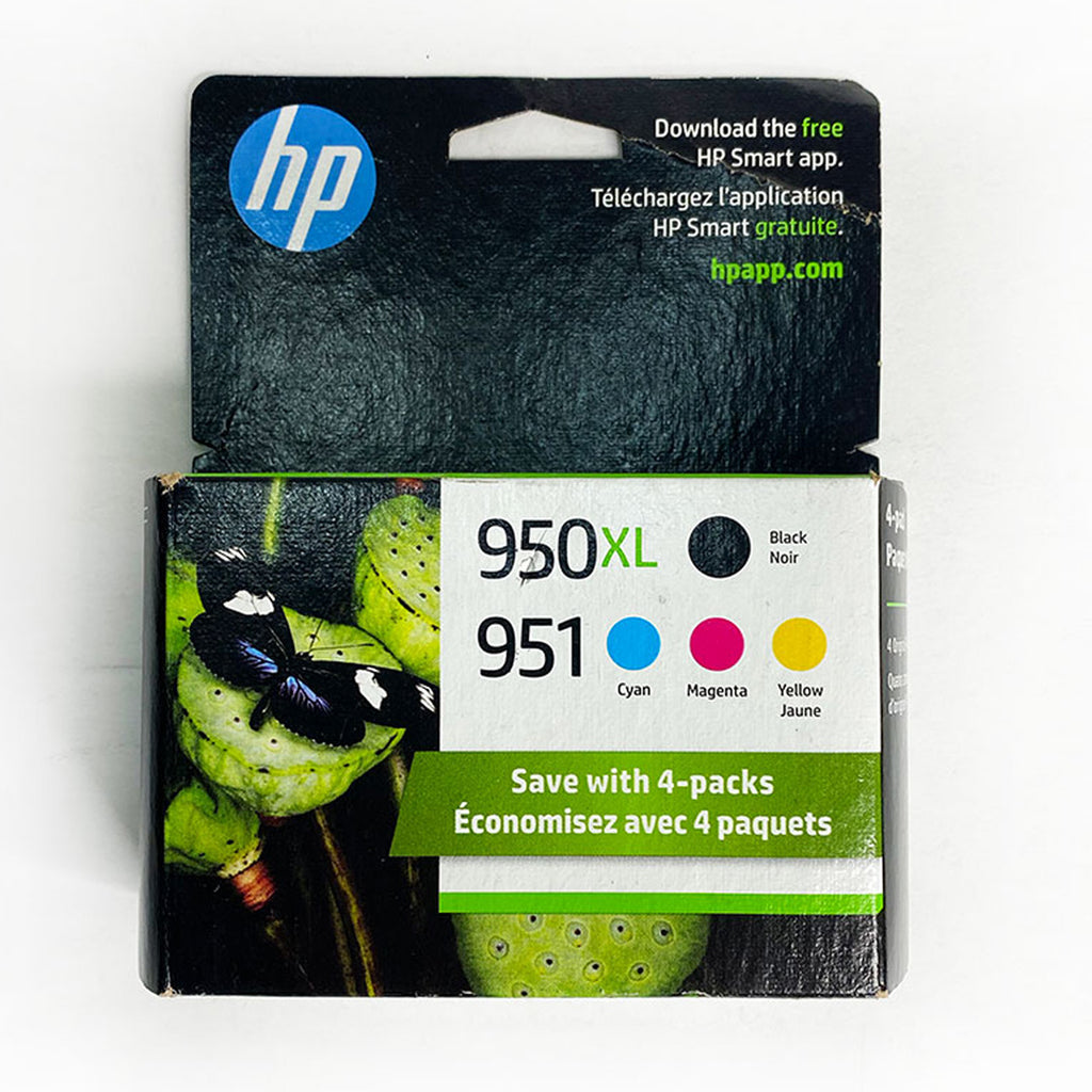 HP 950XL Black 951 Cyan Magenta Yellow Ink Cartridges C2P01FN