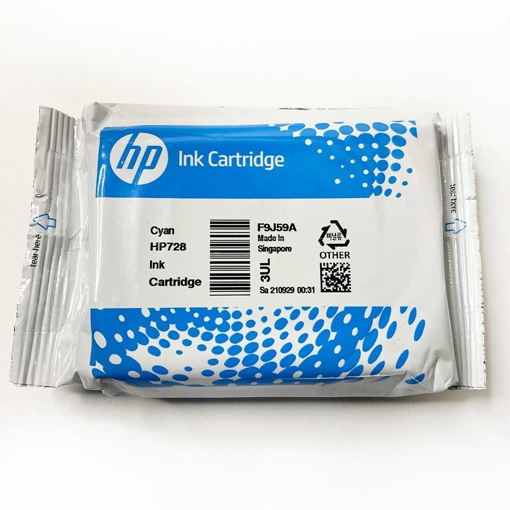 HP 728 Cyan DesignJet Ink Cartridge F9J59A